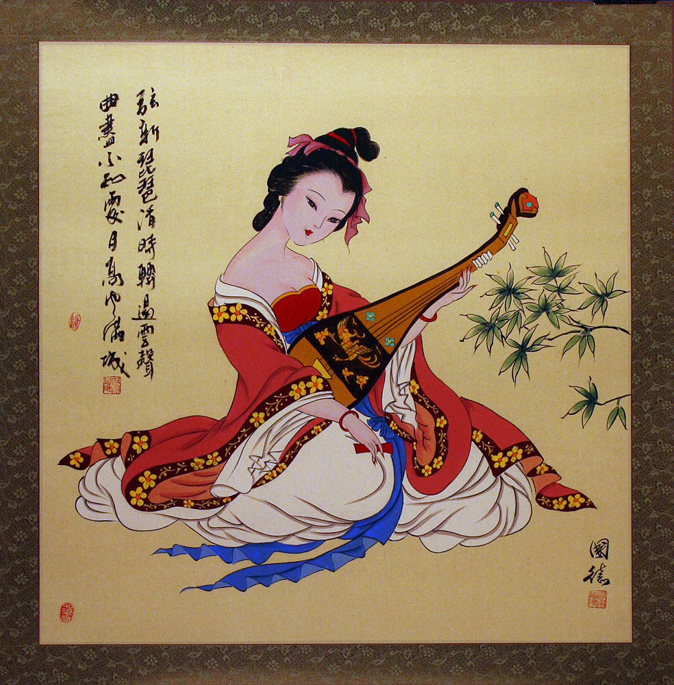 chinese lady painting
