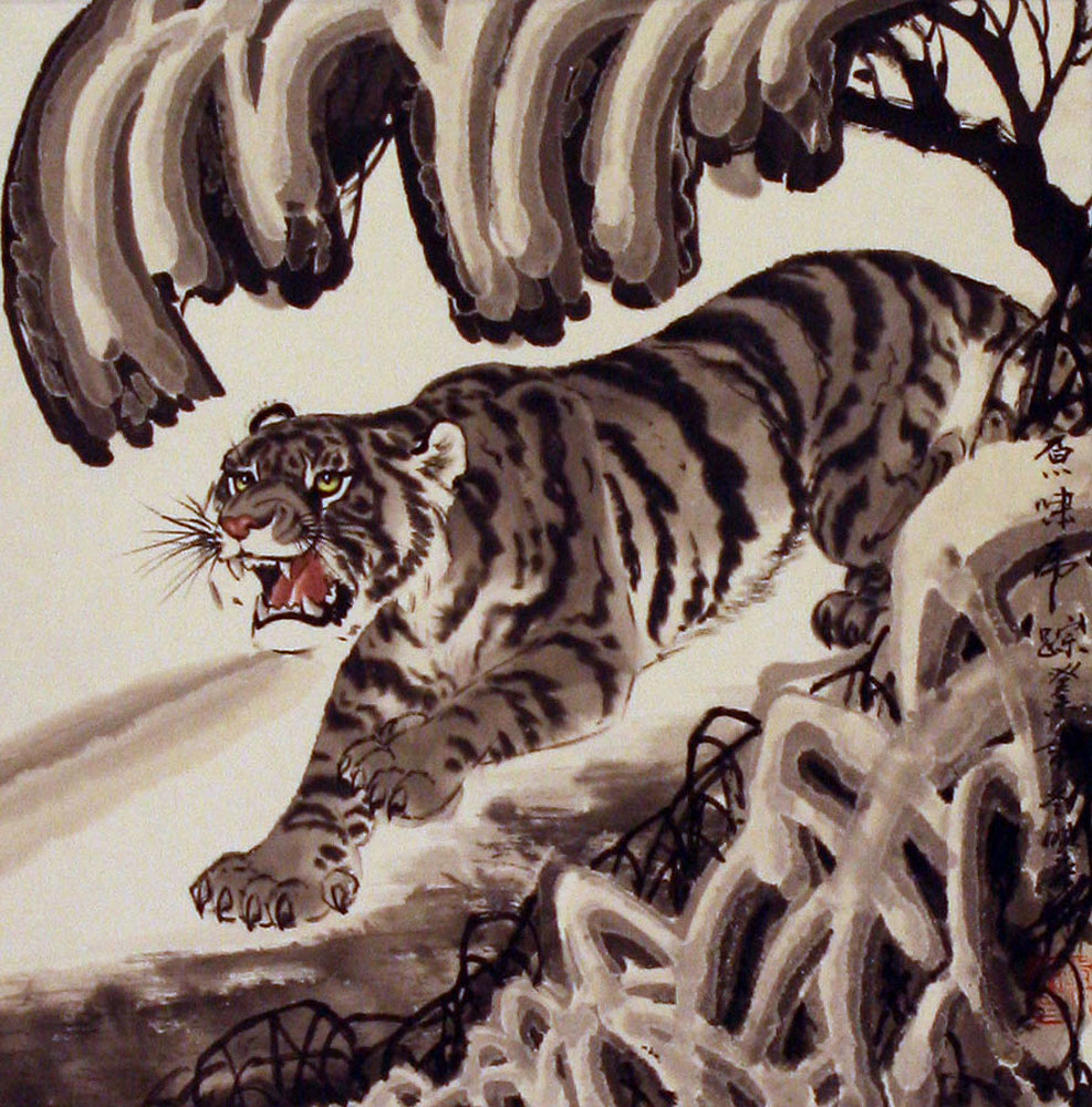 Chinese Tiger Painting