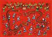 Dragon Dancing Chinese Folk Art Painting