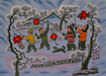 Paper Lanterns Greeting the Springtime - Chinese Folk Art Painting