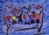 Paper Lanterns Greeting the Springtime - Chinese Folk Art Painting