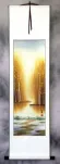 Colorful Cranes Wall Scroll