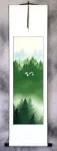 Colorful Cranes Wall Scroll