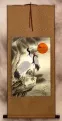 Antique-Style Cranes Wall Scroll
