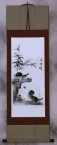 Charcoal Kittens Drawing Wall Scroll