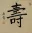 LONG LIFE / LONGEVITY - Chinese Character / Japanese Kanji / Korean Hanja Portrait