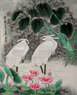 Egrets - Early Morning Dew Painting