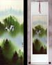 Colorful Asian Cranes Wall Scroll