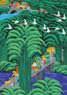 Bamboo Village - Chinese Folk Art Painting