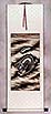Midnight-Blue Dragon of the Sky - Silk Wall Scroll