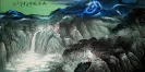 Big Waterfall Landscape Painting