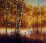 Autumn in Birch Forest Painting