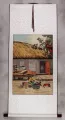 North Korean Village Ladies Wall Scroll