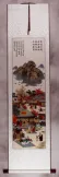 North Korean Village Scene Art Wall Scroll