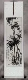 Chinese Birds and Bamboo Wall Scroll