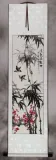 Black Ink Bamboo & Plum Blossom Scroll