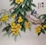 Chinese Bird and Fruit Painting