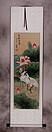 Morning Dew of the Lotus Pond - Egrets Wall Scroll