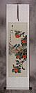 Everything As You Wish Birds & Persimmon Wall Scroll