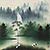 Waterfall Delight Watercolor Landscape Painting