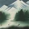 Wisdom Listens to Snow Watercolor Painting