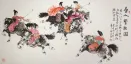 Traditional Chinese Horseback Polo - Large Painting