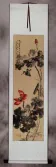 Bird and Lotus Flowers Wall Scroll