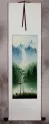 Waterfall Delight Asian Cranes Landscape Scroll