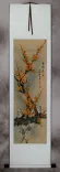 Golden-Yellow Plum Blossom Wall Scroll