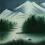 Wisdom Listens to Snow Watercolor Painting