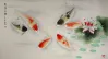 Chinese Koi Fish Watercolor Artwork