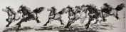 Eight Beauties - Chinese Horse Painting