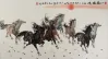 Large Chinese Horse Painting