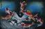 Nine Koi Fish Blue Dreams Painting