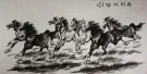 Galloping Horses Painting