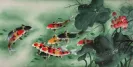 Koi Fish and Lotus Flower - Chinese Painting