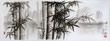 Charcoal Bamboo Landscape Art