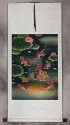 Gold Fish & Flowers - Asian Wall Scroll