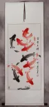 Huge Koi Fish Wall Scroll
