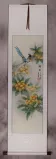 Traditional Chinese Bird and Flower Wall Scroll