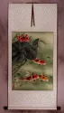 Koi Fish & Lotus Flower - Asian Art Scroll