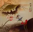 Kingfisher Birds - Autumn Pond Painting