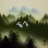 Companions - Colorful Cranes Landscape Painting
