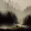 Cranes Landscape - Dawn of Spring - Asian Art Painting