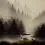 Cranes Landscape - Dawn of Spring - Asian Art Painting