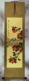 Everything As You Wish Birds & Persimmon Wall Scroll