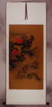 Flying Chinese Dragon - Asian Wall Scroll