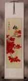 Golden Autumn - Birds and Flowers Wall Scroll