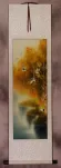 Larger Autumn Rhyme - Colorful Asian Cranes Wall Scroll