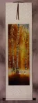 Autumn in Birch Forest - Asian Cranes Wall Scroll
